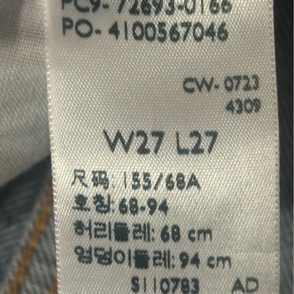 LEVI’S RIBCAGE STRAIGHT ANKLE SIZE  27 - Picture 8 of 16